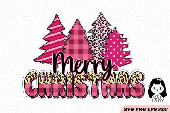 Download Pink Merry Christmas Trees SVG PNG - Merry christmas trees svg Collection