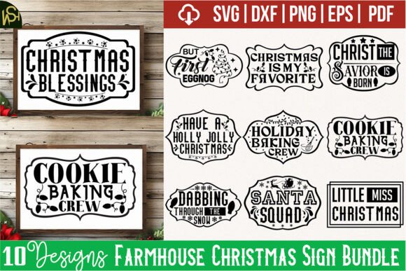 Download Farmhouse Christmas Sign Bundle - Christmas sign bundle Collection