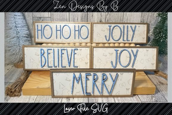 Download Christmas Sign Bundle Laser SVG - Christmas sign bundle Collection