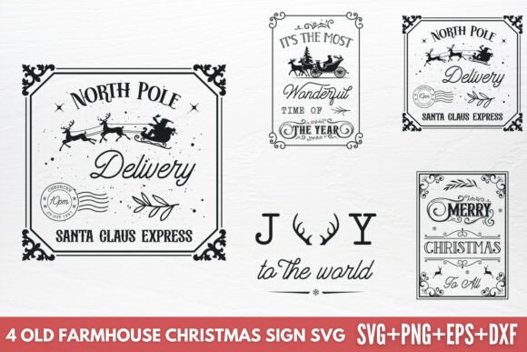 Download Old Farmhouse Christmas Sign SVG - Christmas sign Collection