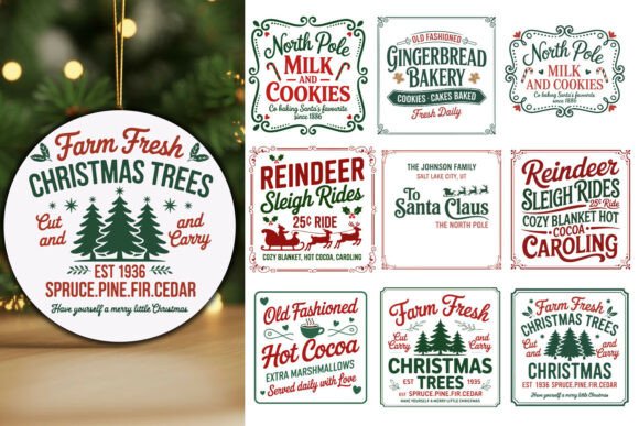 Download * Farmhouse Christmas Sign Bundle * - Christmas sign bundle Collection