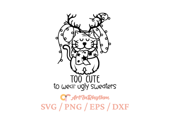 Download Too Cute to Wear Ugly Christmas Shirt - Christmas shirt Collection