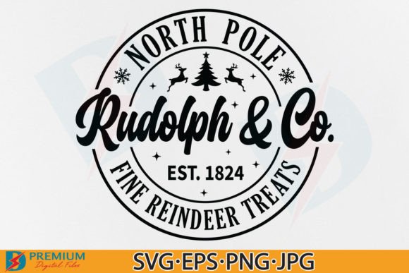Download North Pole Rudolph and Co Christmas Sign - Premium Bundle