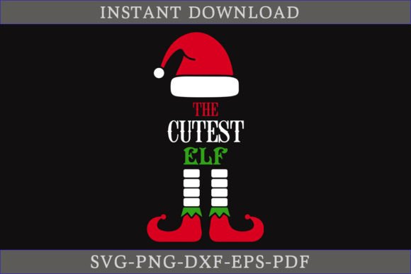 Download The Cutest Elf Christmas Shirt SVG File - Christmas shirt Collection